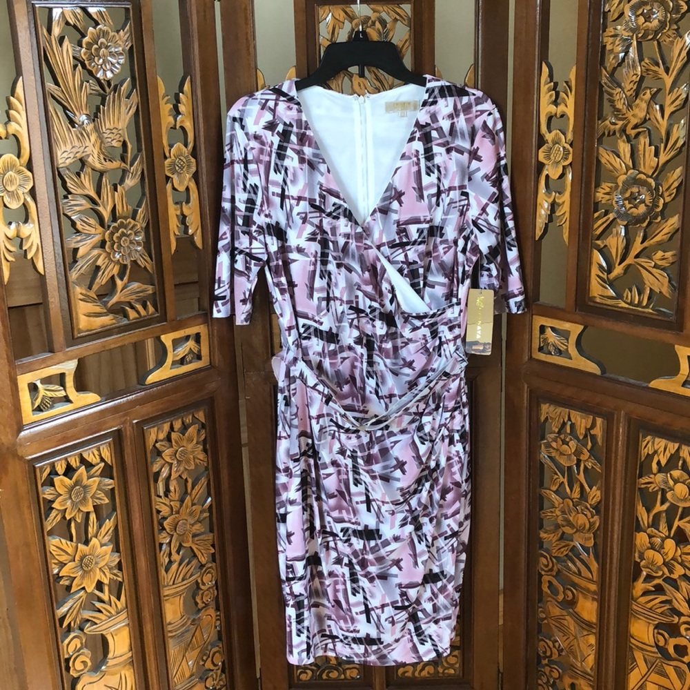 NWT Cathaya Belted V-Neck Wrap Dress Size 12